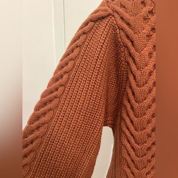 NWT Paige “Elizabeth” sweater size M in burnt amber - Picture 4 of 6